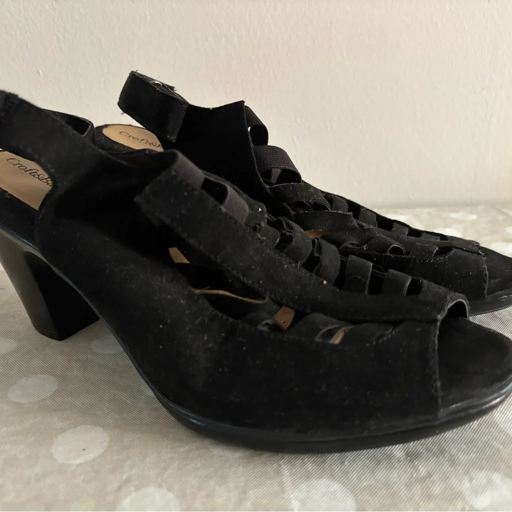 Croft & Barrow Black Strappy Heels - Picture 3 of 10